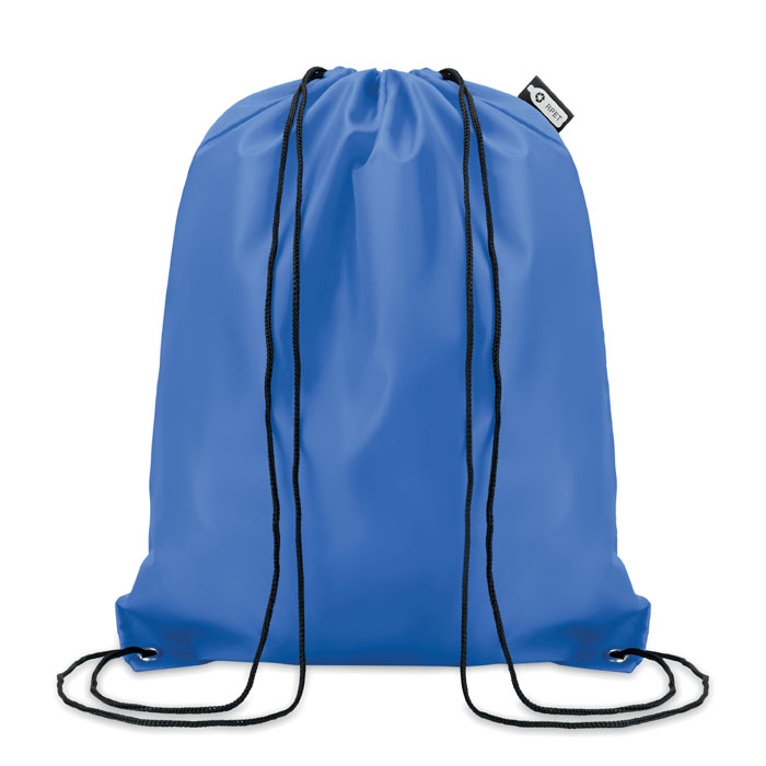 190T RPET drawstring bag Blu Royal item picture front