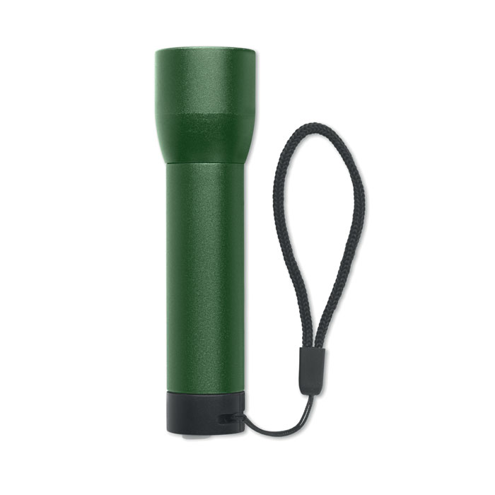 Aluminium rechargeable torch Verde Scuro item picture back