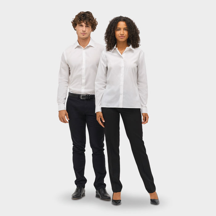 BAILEY WOMEN POPLIN SHIRT Bianco item picture 1