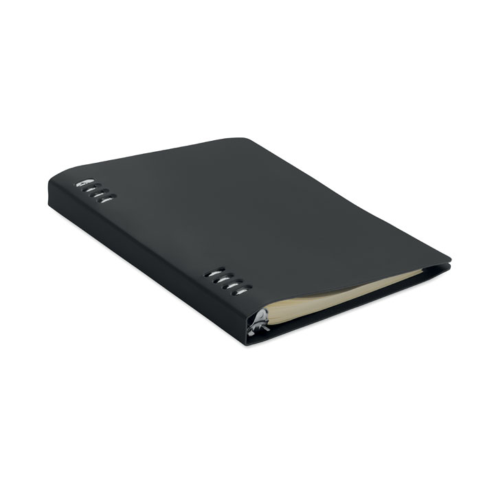 Notebook A5 ricaricabile in PU Nero item picture front