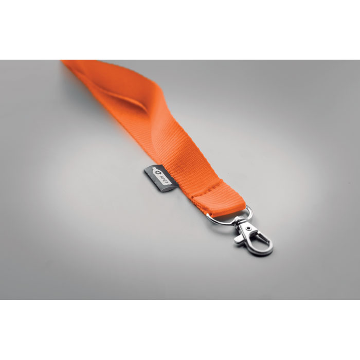 Lanyard in RPET 20 mm Arancio item detail picture