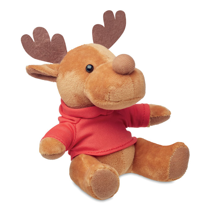 Plush reindeer with hoodie Rosso item picture top
