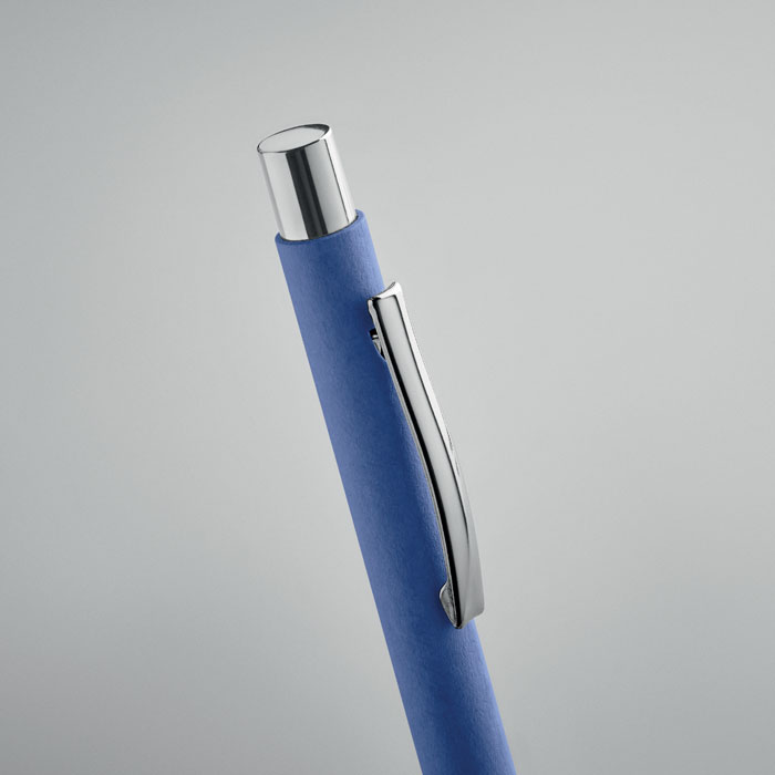 Recycled paper push ball pen Blu Royal item detail picture