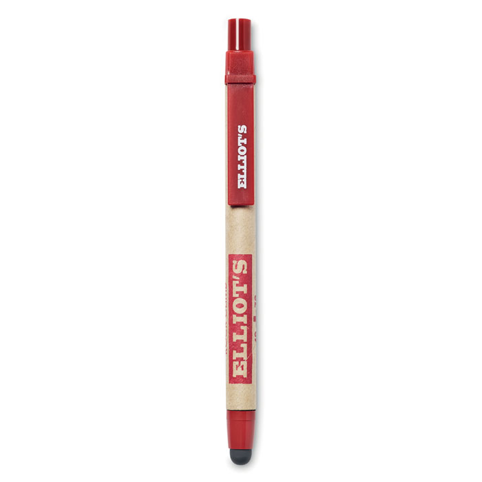 Recycled carton stylus pen Rosso item picture printed