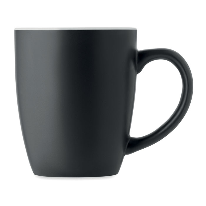 Two tone ceramic mug 290 ml Bianco item picture side