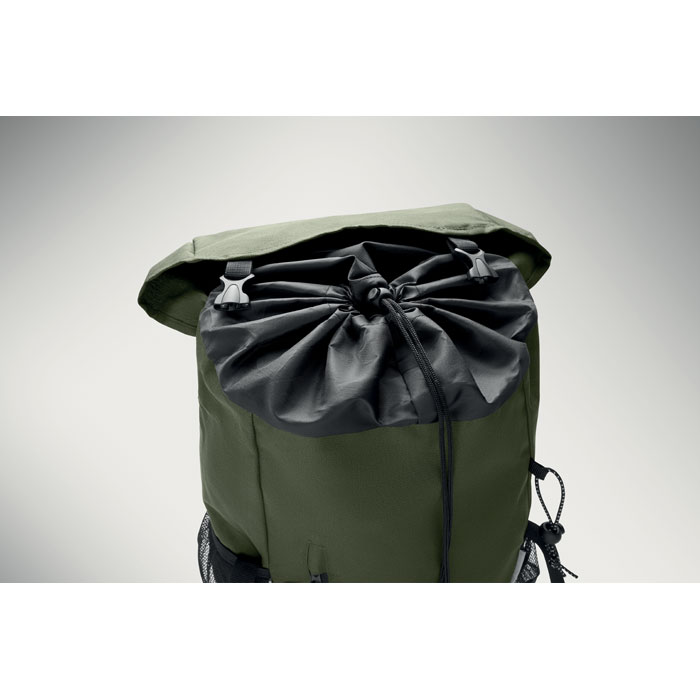 RPET backpack 15L Verde Scuro item picture open