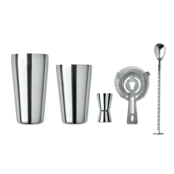Set cocktail 750ml shiny silver item picture top