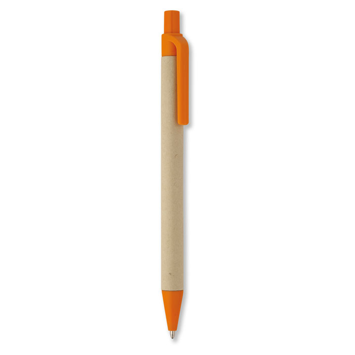 Penna a sfera in carta e mais Arancio item picture side