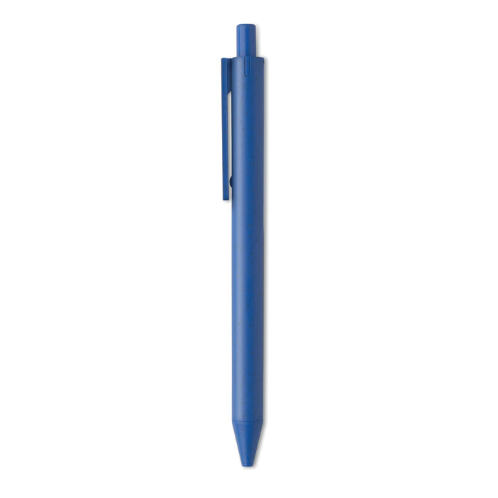 Wheat Straw/ABS push type pen Blu Royal item picture open