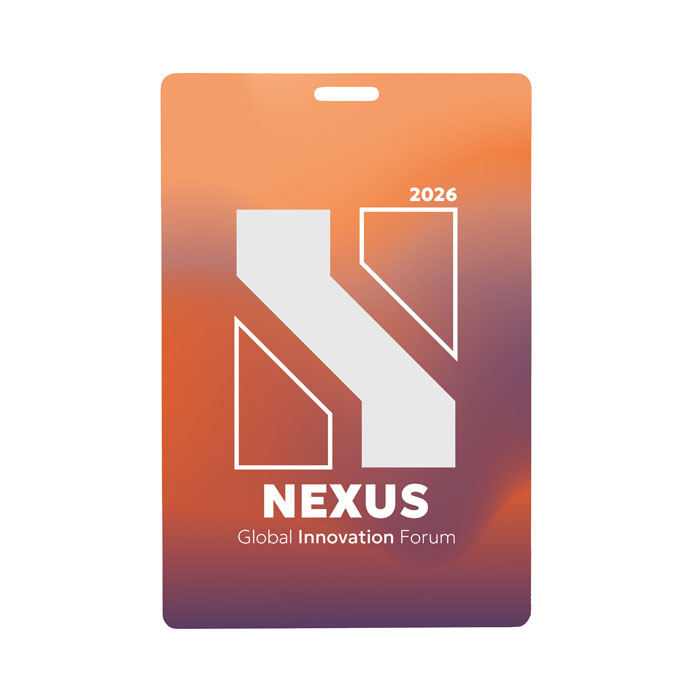 Lanyard badge 120 x 80mm Bianco item picture 2