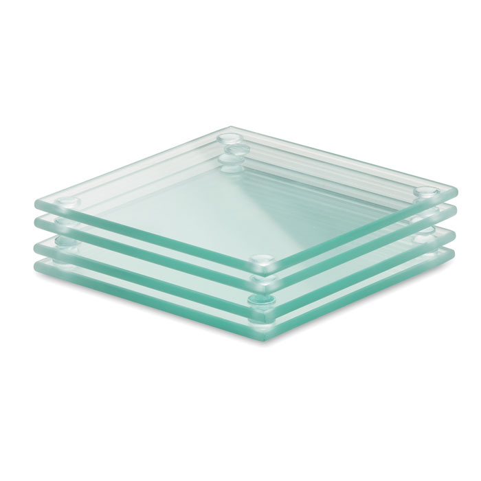 Set di sottobicchieri in vetro transparent item picture front