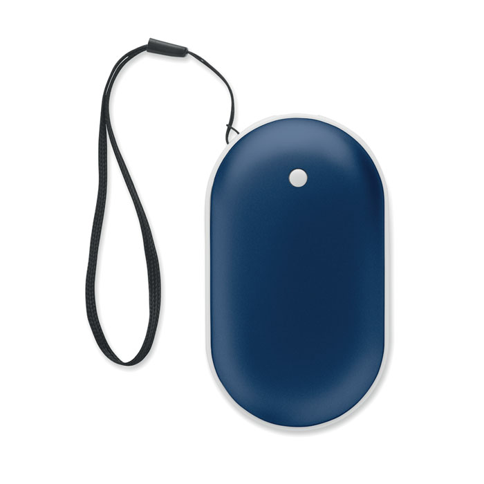 Aluminium electric hand warmer Blu item picture side