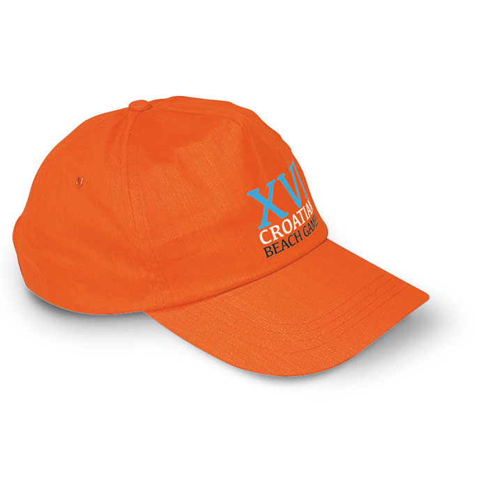 Cappello a 5 pannelli Arancio item picture printed