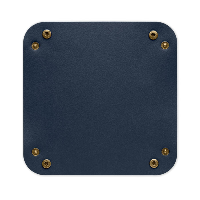 Svuotatasche pieghevole in PU Francese Navy item picture open