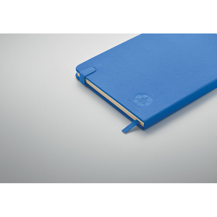 Recycled Leather A5 notebook Blu Royal item detail picture