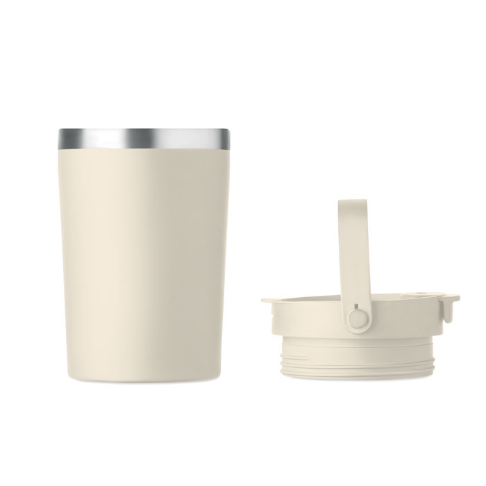 Bicchiere doppio strato 350 ml Beige item picture 4