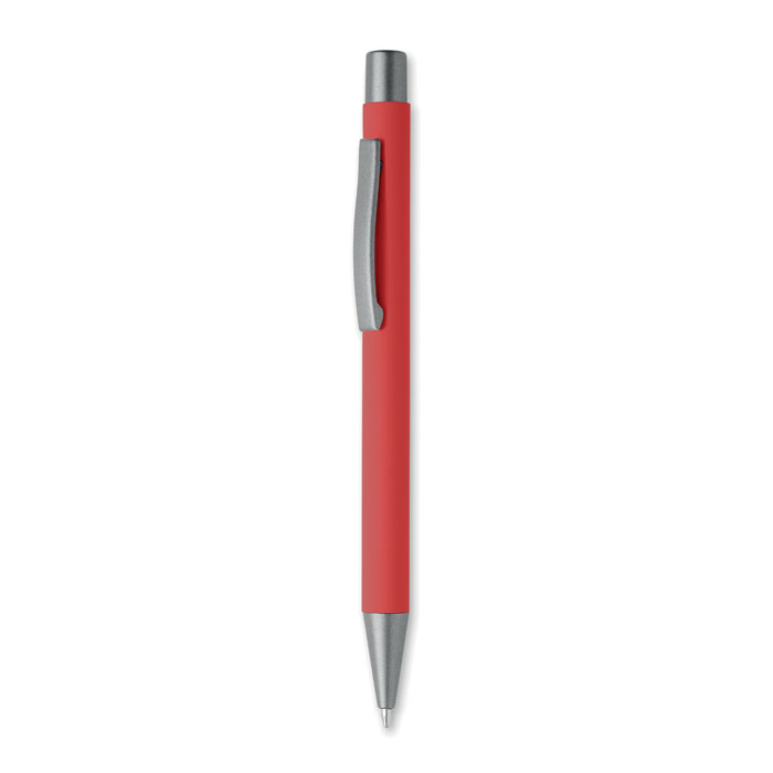 Recycled aluminium ball pen Rosso item picture front