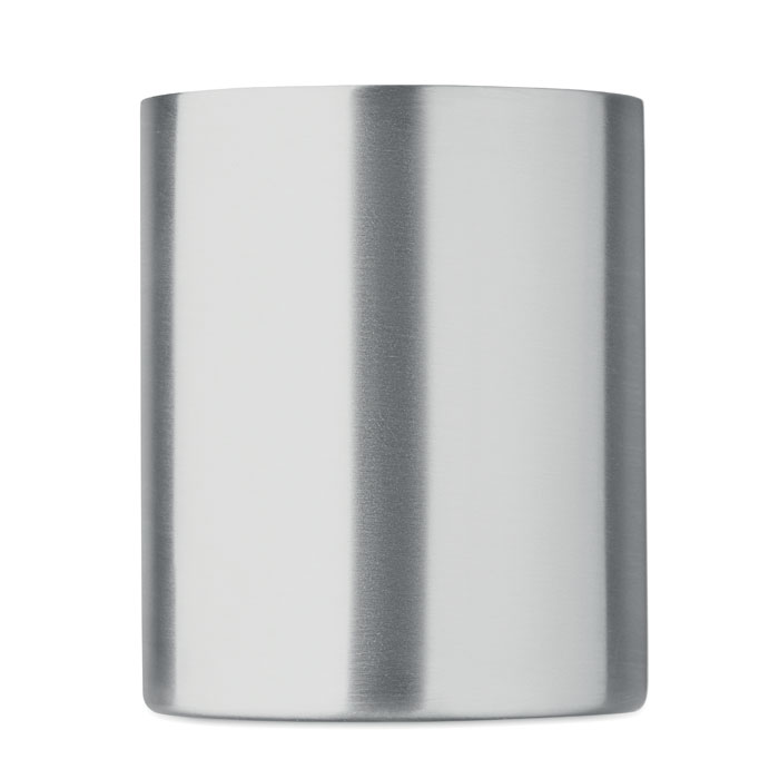 Recycled stainless steel mug Argento Opaco item picture side