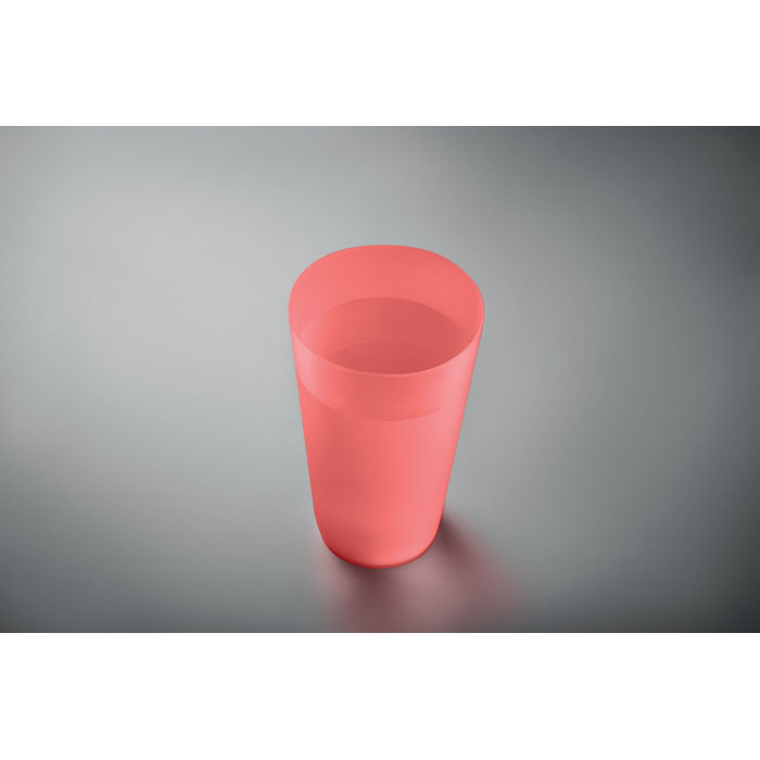 Bicchiere per eventi 500ml Rosso Trasparente item ambiant picture