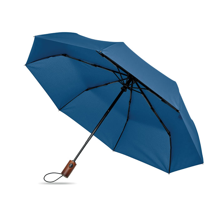 21" auto umbrella wood handle Blu Royal item picture front