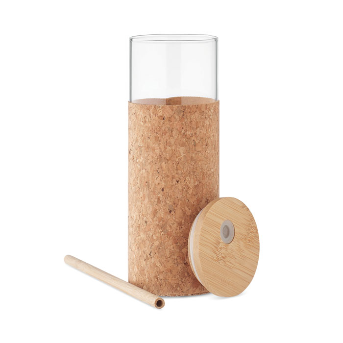 Glass tumbler sleeve 450 ml Beige item picture side