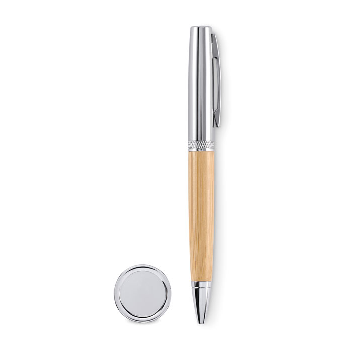 Penna a sfera a rotazione in metal Legno item picture side