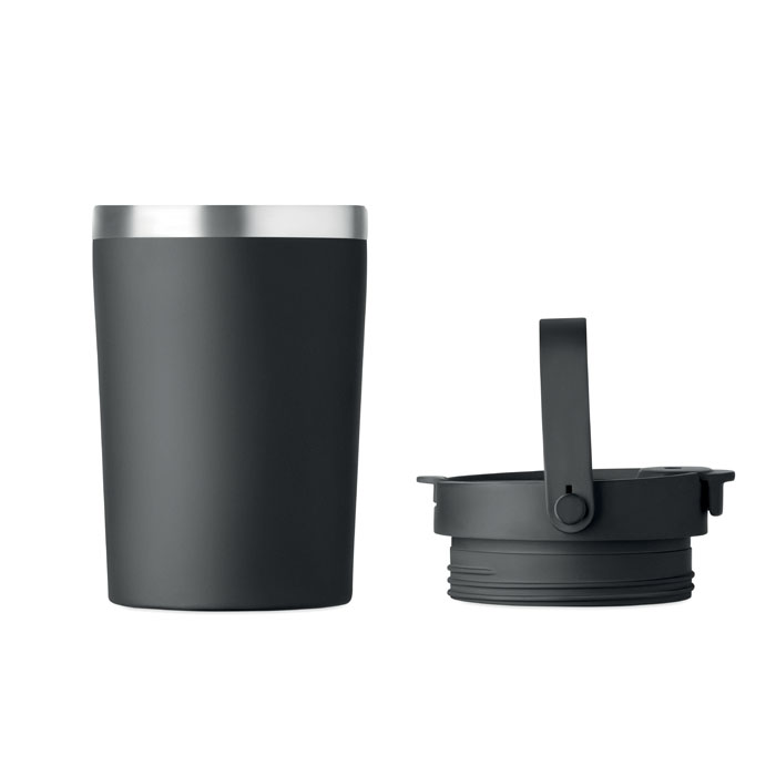 Bicchiere doppio strato 350 ml Nero item picture 4