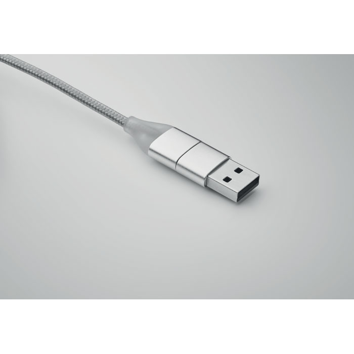 4 in 1 charging cable type C Argento item detail picture