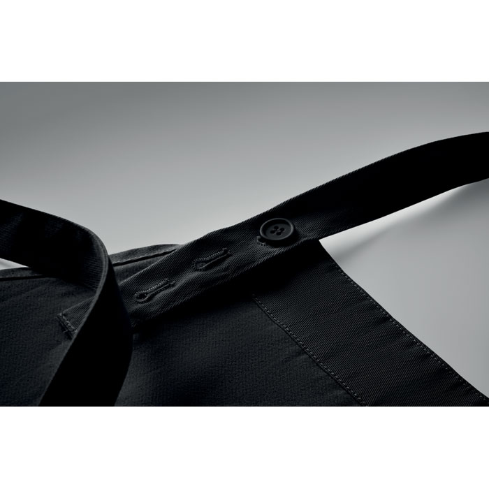 Organic cotton apron 240 gr/m² Nero item detail picture