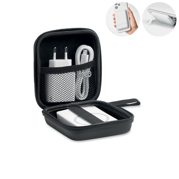 Magnetic power bank set 5000mAh Bianco item picture front