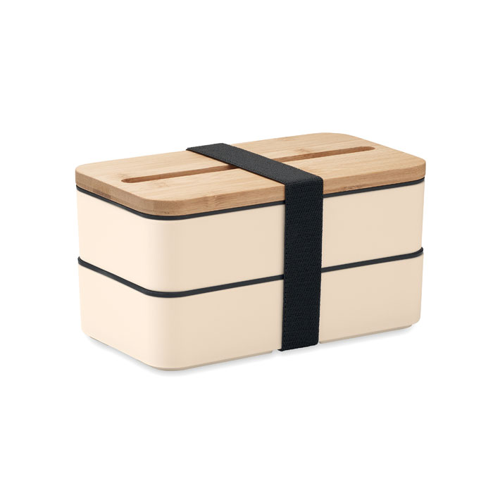 PP lunch box Beige item picture front