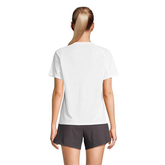 VORTEX WOMEN RAGLAN T-SHIRT Bianco item picture back