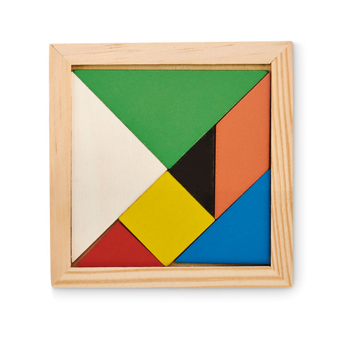 Puzzle Tangram in legno wood item picture side