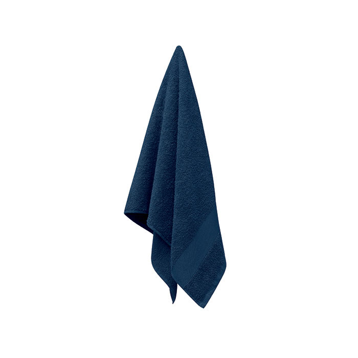 Towel organic cotton 100x50cm Blu item picture top