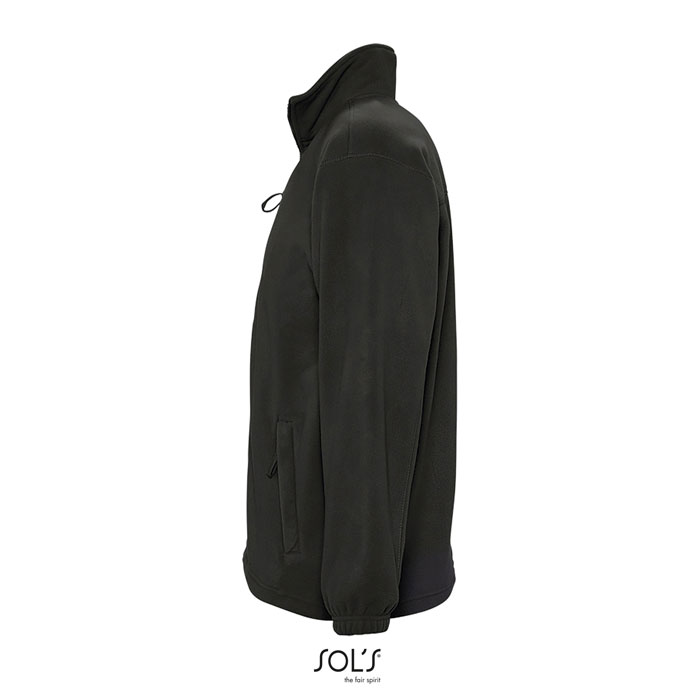 NORTH Zipped Fleece Jacket Nero / Nero Opaco item picture side