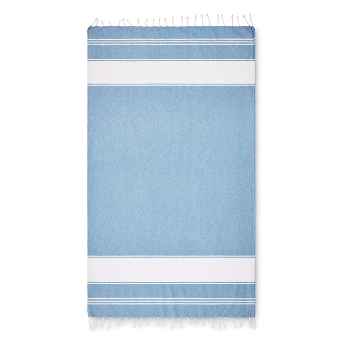 Borsa da spiaggia con telo Turchese item picture top