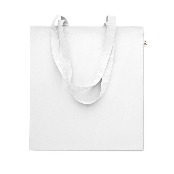 Recycled cotton shopping bag Bianco item picture front