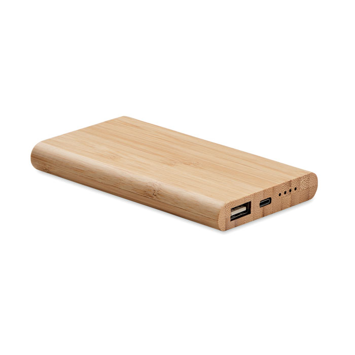 4000 mAh Bamboo power bank Legno item picture front
