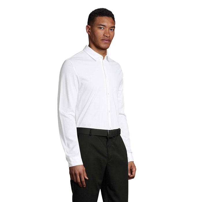 BALTHAZAR MEN SHIRT Optic White item picture side