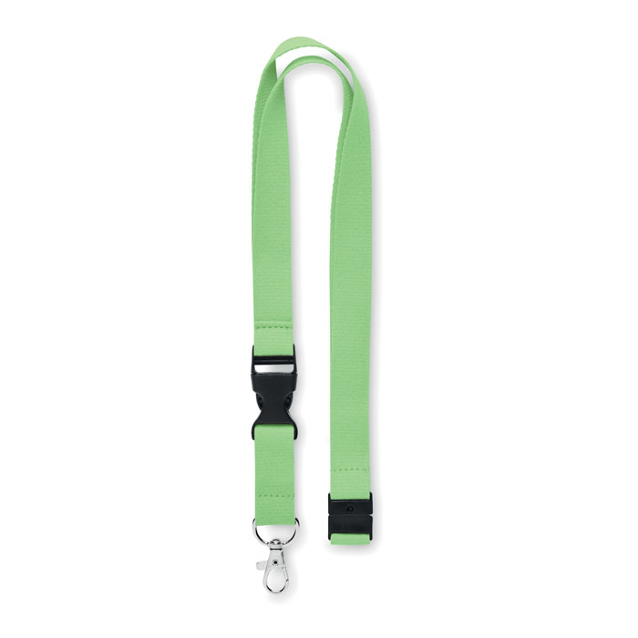 Lanyard cotton 20mm Lime item picture side