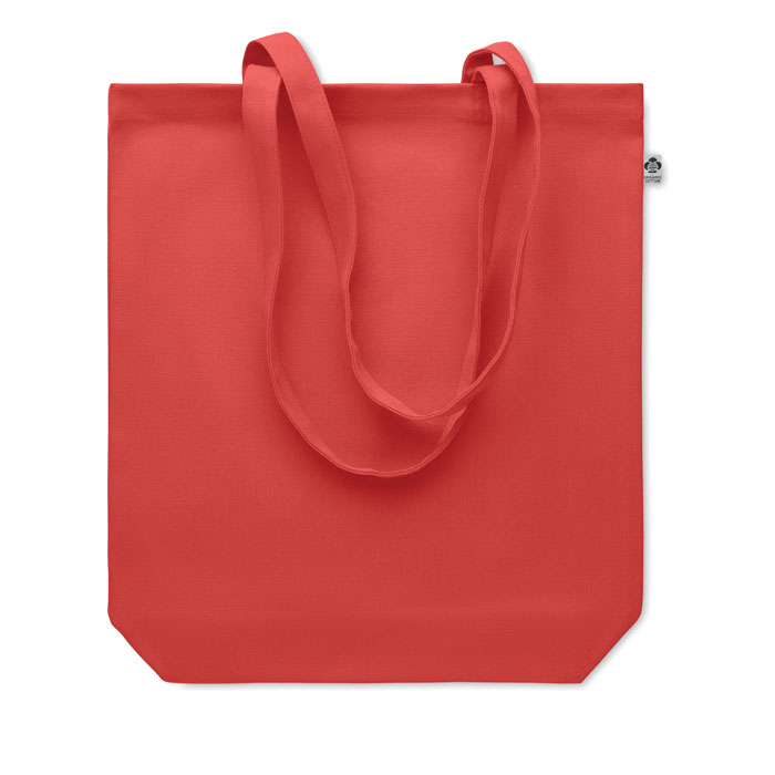 Canvas shopping bag 270 gr/m² Rosso item picture back