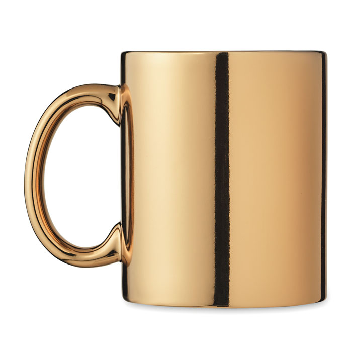 Ceramic mug metallic 300 ml Oro item picture side