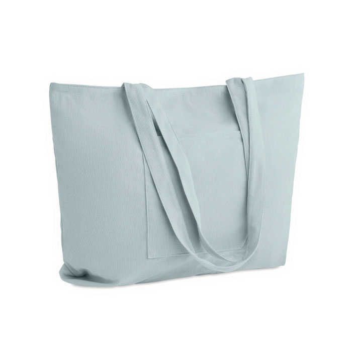 Shopper grande in velluto Blu Bambino item picture back