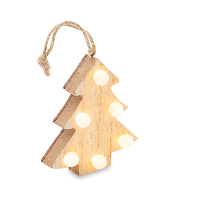 Wooden weed tree with lights Legno item picture side