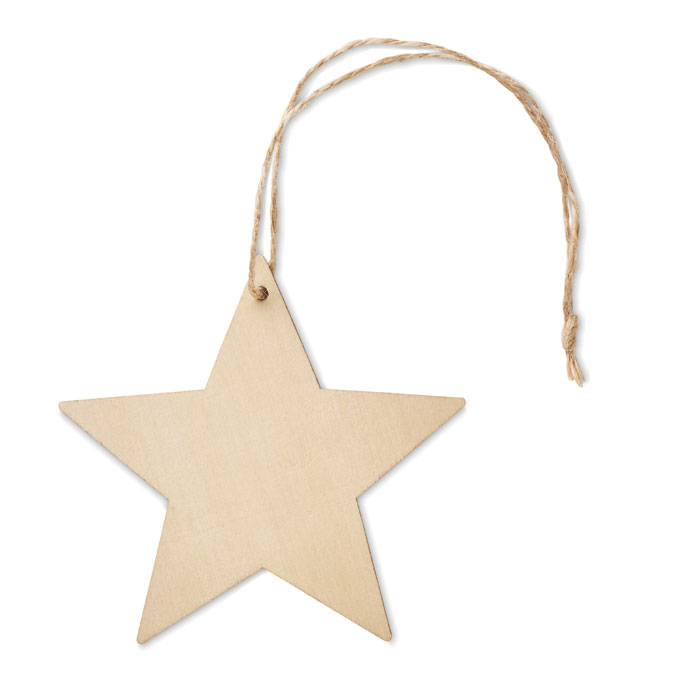 Wooden star shaped hanger Legno item picture front