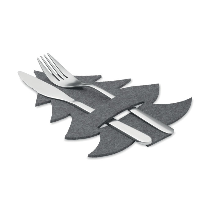 RPET felt cutlery holder set Grigio item picture top