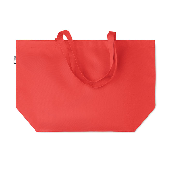 600D RPET large shopping bag red item picture top