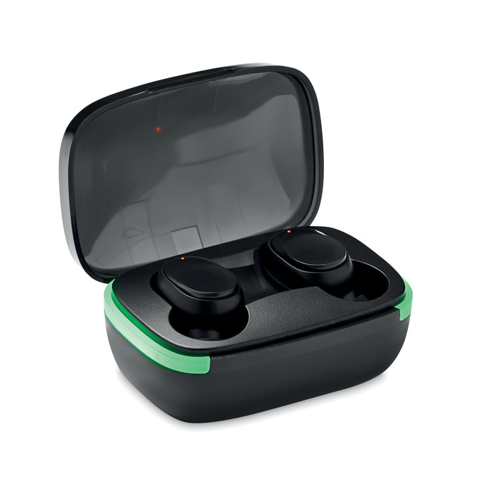 TWS earbuds with charging case Nero item picture top