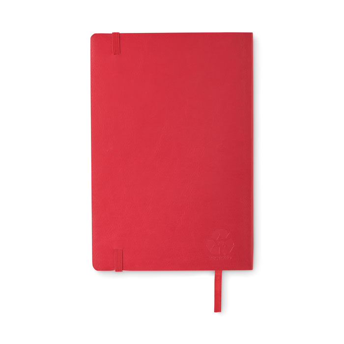 Notebook A5 riciclato Rosso item picture back