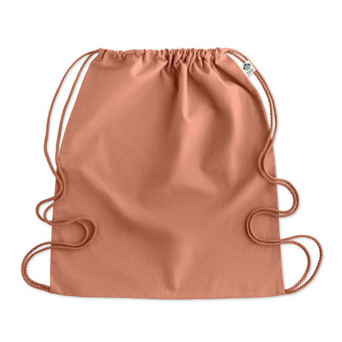 Organic cotton drawstring bag Arancio item picture top